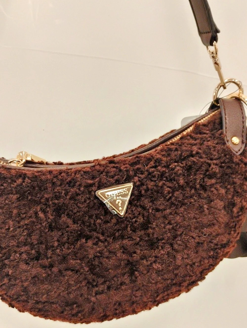 Guess Ella Hobo Bag Brown Shoulder Bag NWT